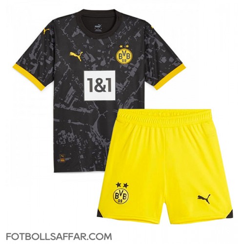 Borussia Dortmund Bortadräkt Barn 2023-24 Kortärmad (+ Korta byxor)